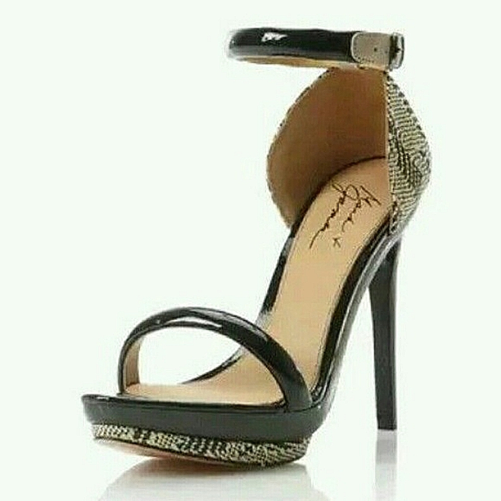 Mark & James Badgley Mischka Ritchie Platform Stiletto Platform Sandal Heels Sz8